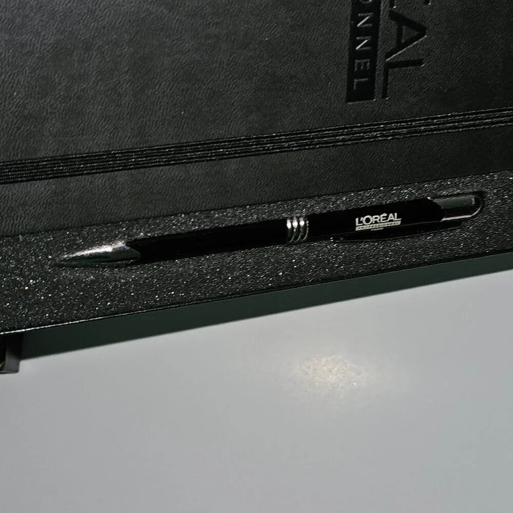 L'Oreal Professionnel Paris Black Journal Pen Set In Box Lined Pages NEVER USED